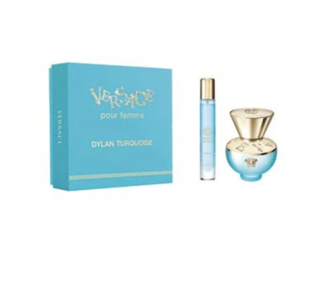 VERSACE DYLAN TURQOISE POUR FEMME GIFT SET EAU DE TOILETTE